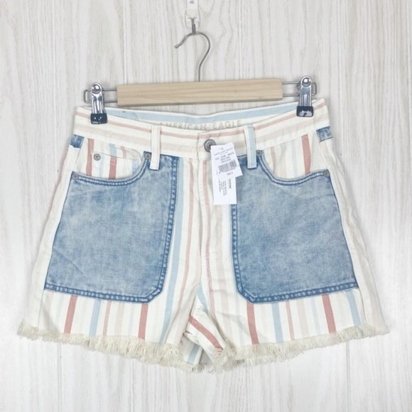 American Eagle Outfitters Pants - American Eagle | Striped Mom Shorts Size 2